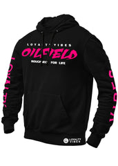 Oilfield Roughneck Hoodie Black / Pink - Loyalty Vibes