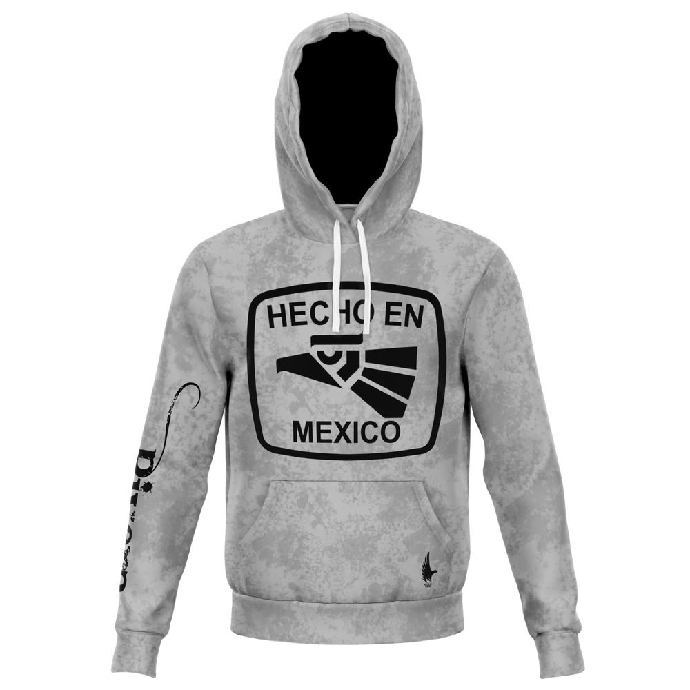 Hecho En Mexico Hoodie - Rivera Caribbean Grey Black - Loyalty Vibes