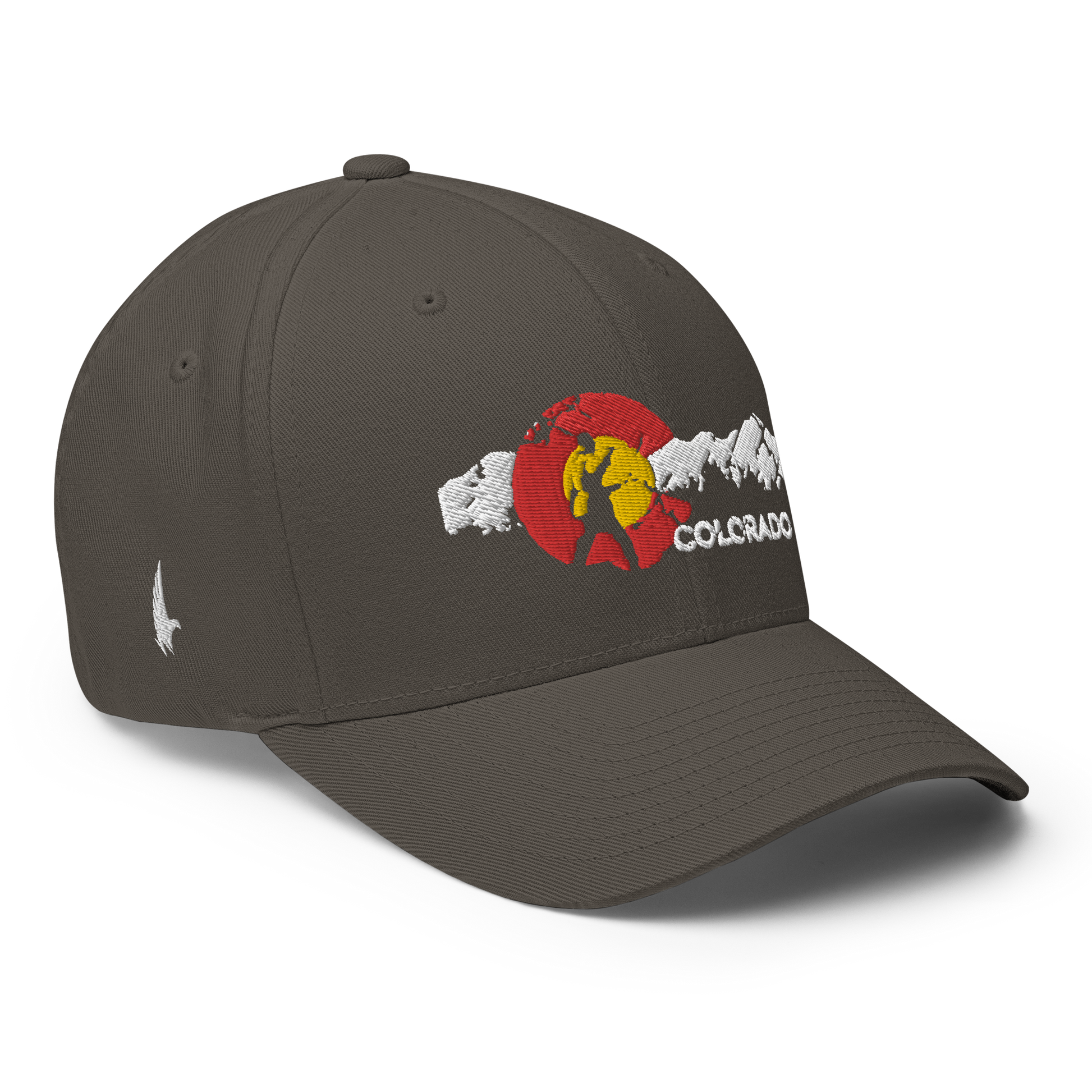 Adventures Of Colorado Fitted Hat Charcoal Grey - Loyalty Vibes