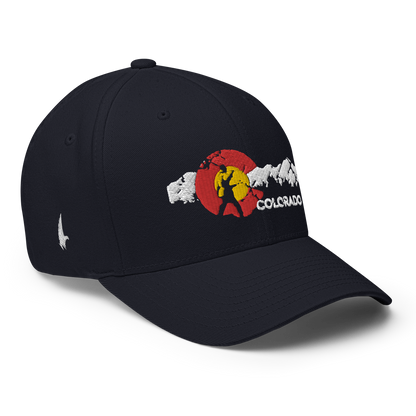 Adventures Of Colorado Fitted Hat Navy Blue - Loyalty Vibes