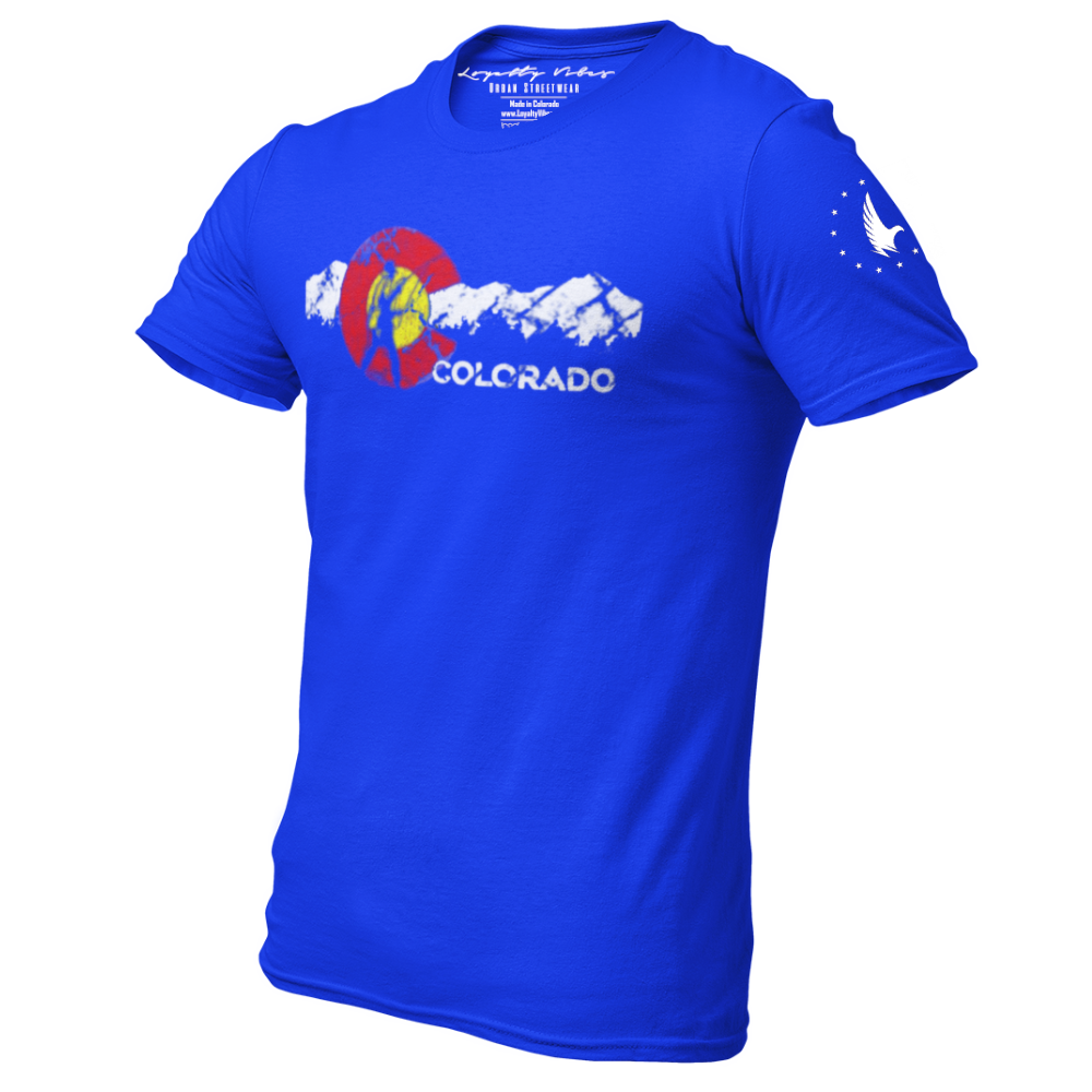 Adventures Of Colorado Graphic Tee Blue Men's - Loyalty Vibes