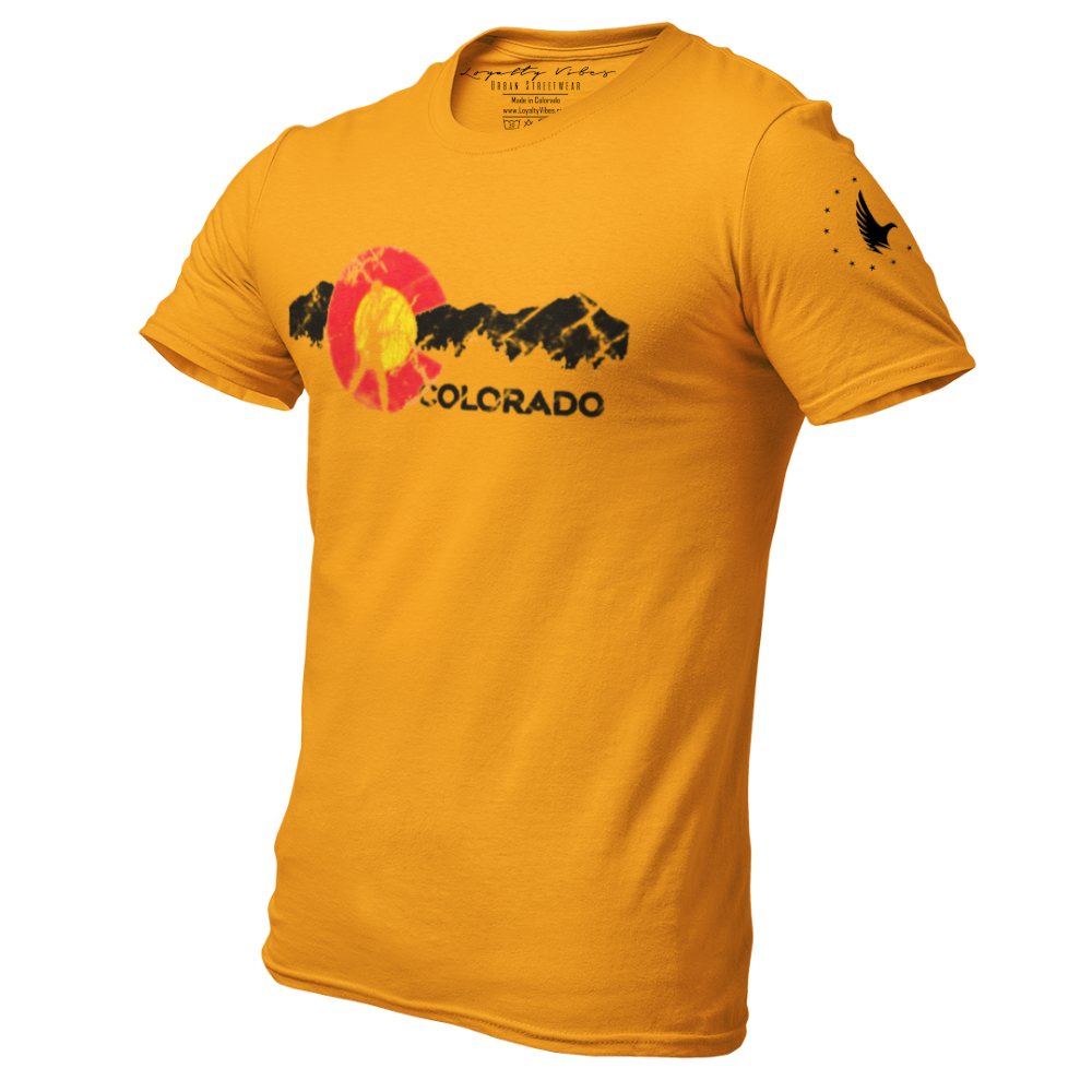Adventures Of Colorado Graphic Tee Gold Men's - Loyalty Vibes