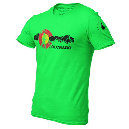 Adventures Of Colorado Graphic Tee Green Men's - Loyalty Vibes