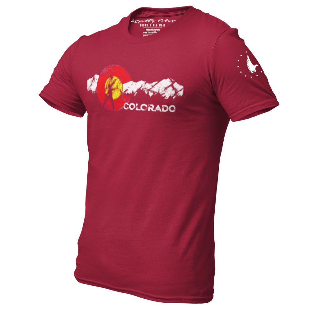 Adventures Of Colorado Graphic Tee Maroon Men's - Loyalty Vibes