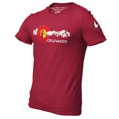 Adventures Of Colorado Graphic Tee Maroon Men's - Loyalty Vibes