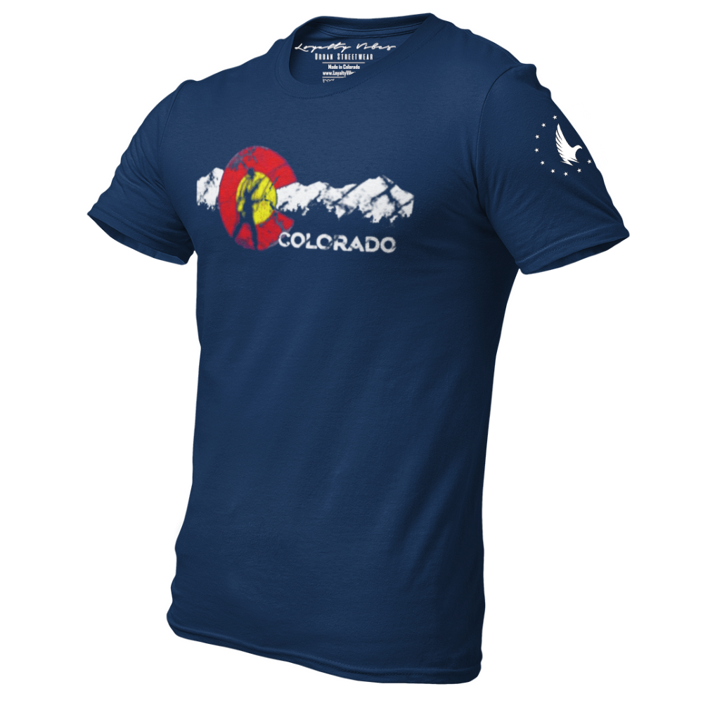 Adventures Of Colorado Graphic Tee Navy Men's - Loyalty Vibes