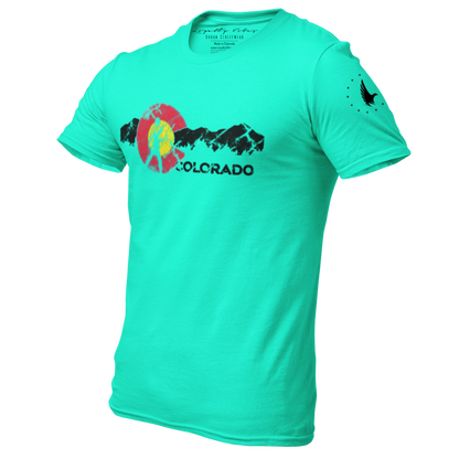 Adventures Of Colorado Graphic Tee Teal Men's - Loyalty Vibes