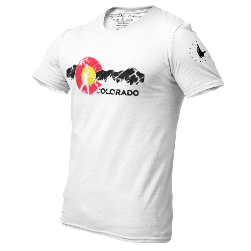 Adventures Of Colorado Graphic Tee White Men's - Loyalty Vibes