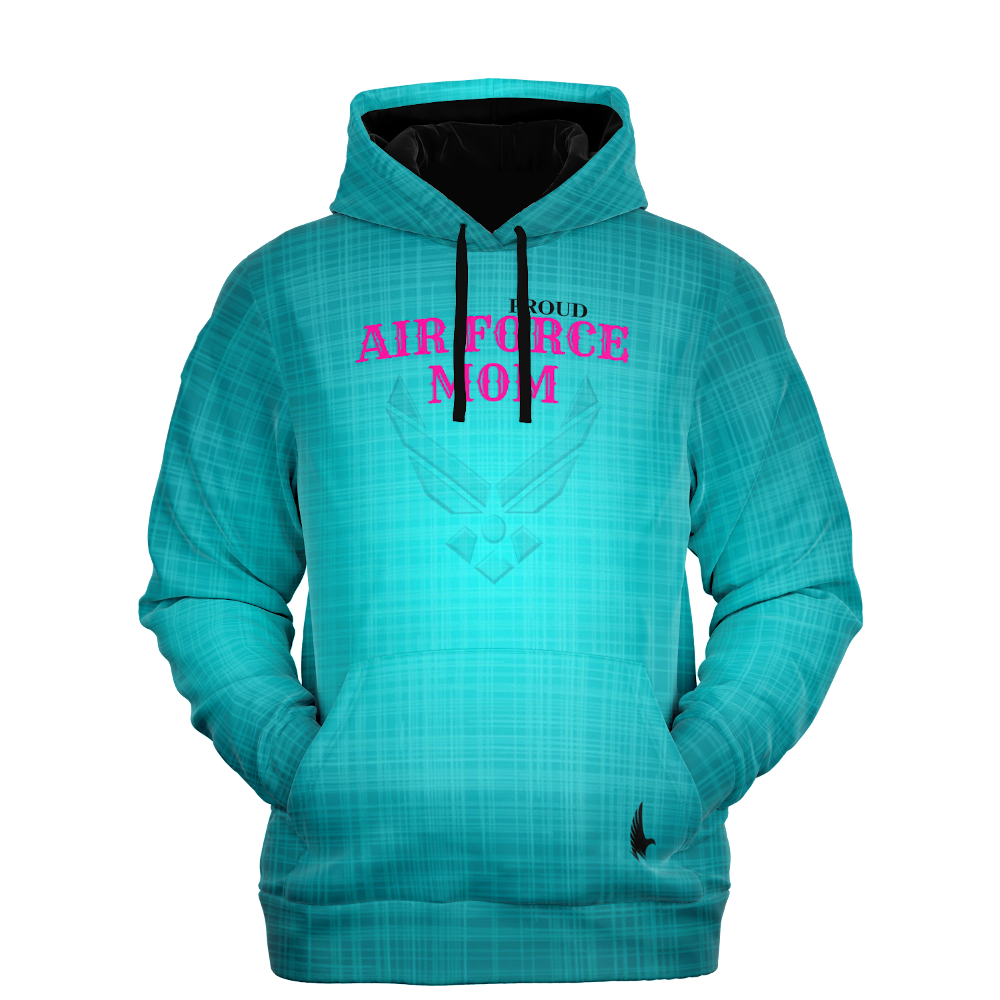 Air Force Mom Hoodie Caribbean Blue - Loyalty Vibes