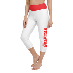 All American Mom Capris White - Loyalty Vibes
