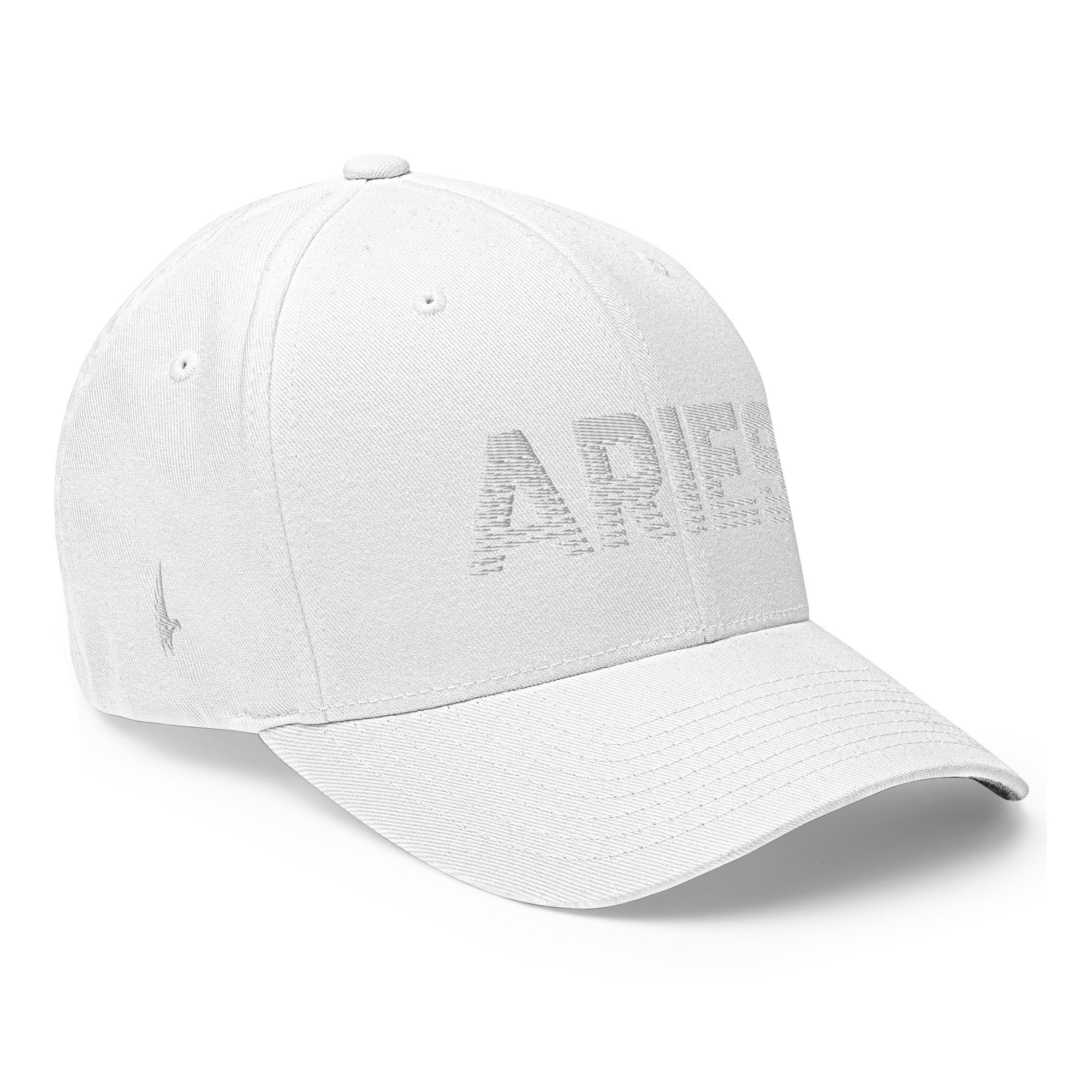 Aries Fitted Hat - White/White Fitted - Loyalty Vibes