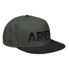 Aries Snapback Hat Charcoal Gray / Black - Loyalty Vibes