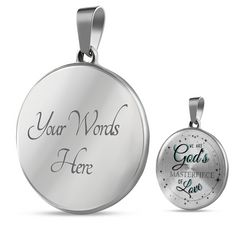 We Are God's Masterpiece Necklace Luxury Necklace (Silver) Yes - Loyalty Vibes