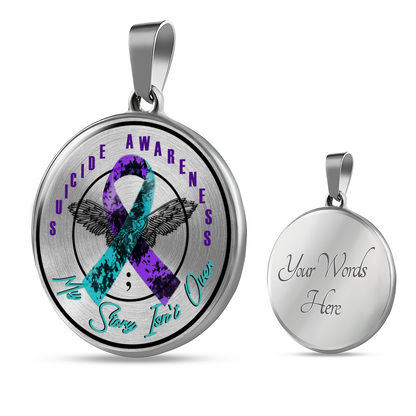 My Story Suicide Awareness Necklace Luxury Necklace (Silver) No - Loyalty Vibes