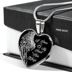 Memorial Wings In My Heart Necklace - Loyalty Vibes