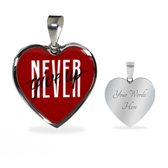 Never Give Up Necklace Luxury Necklace (Silver) - Loyalty Vibes