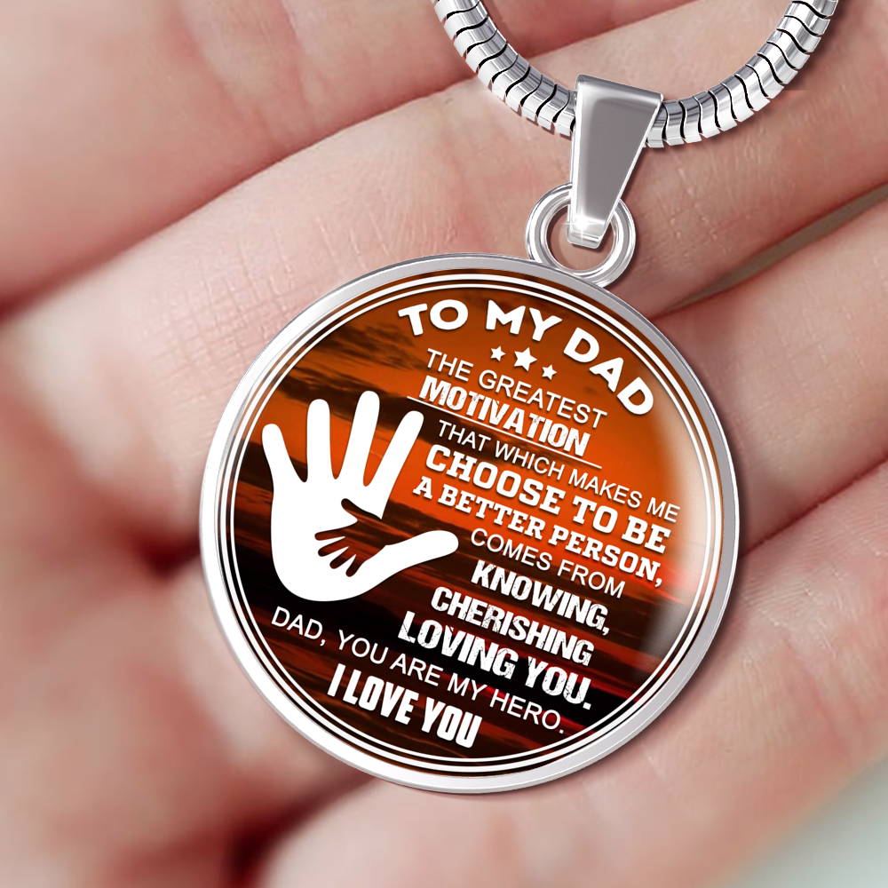 Loyalty Vibes Dad You Are My Hero Necklace