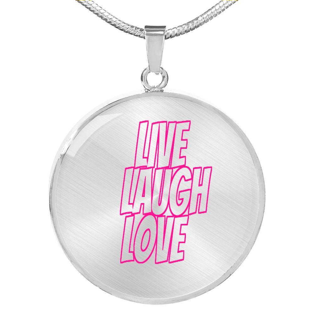 Live Laugh Love Keepsake Necklace Luxury Necklace (Silver) No - Loyalty Vibes