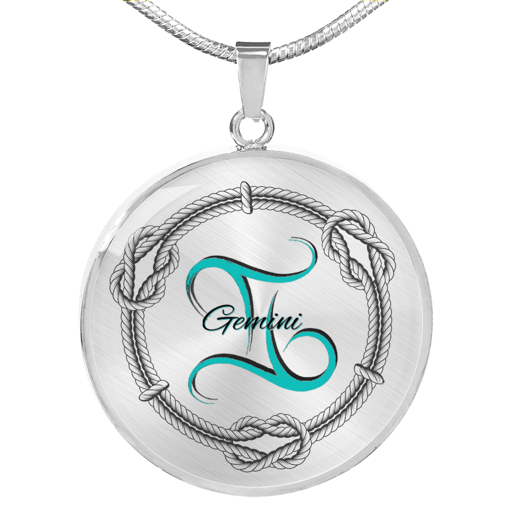 Sacred Gemini Necklace - Luxury Necklace (Silver) No - Loyalty Vibes