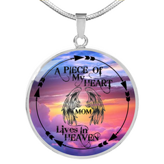 Mom In Heaven Memorial Necklace - Loyalty Vibes