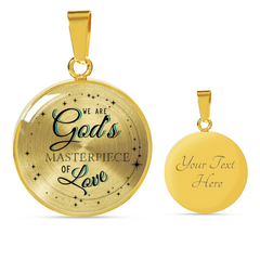 We Are God's Masterpiece Necklace Luxury Necklace (Gold) Yes - Loyalty Vibes