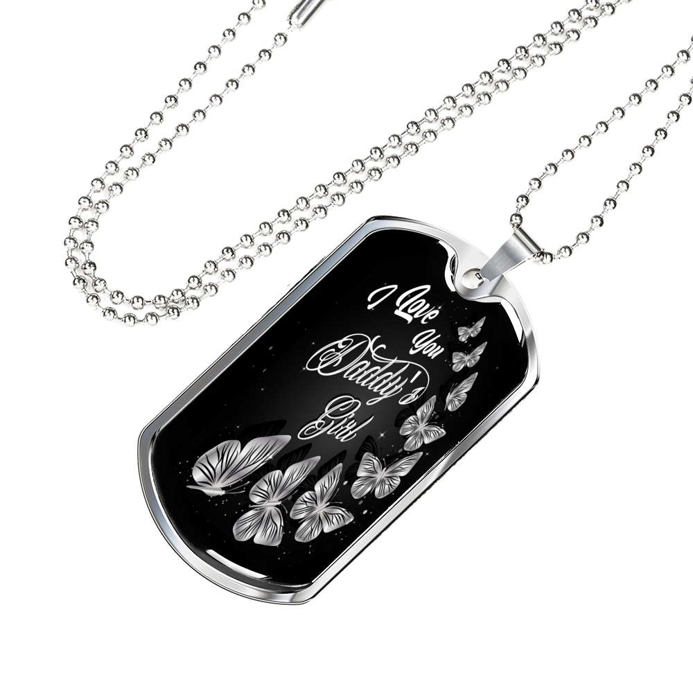 Daddy's Girl Dog Tag Necklace - Loyalty Vibes
