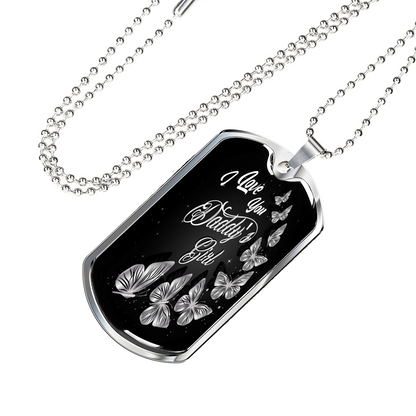 Daddy's Girl Dog Tag Necklace - Loyalty Vibes