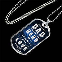 A Dad's First Dog Tag Necklace - Loyalty Vibes