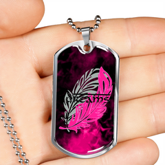 Dreams Of Fire Dog Tag Necklace - Loyalty Vibes