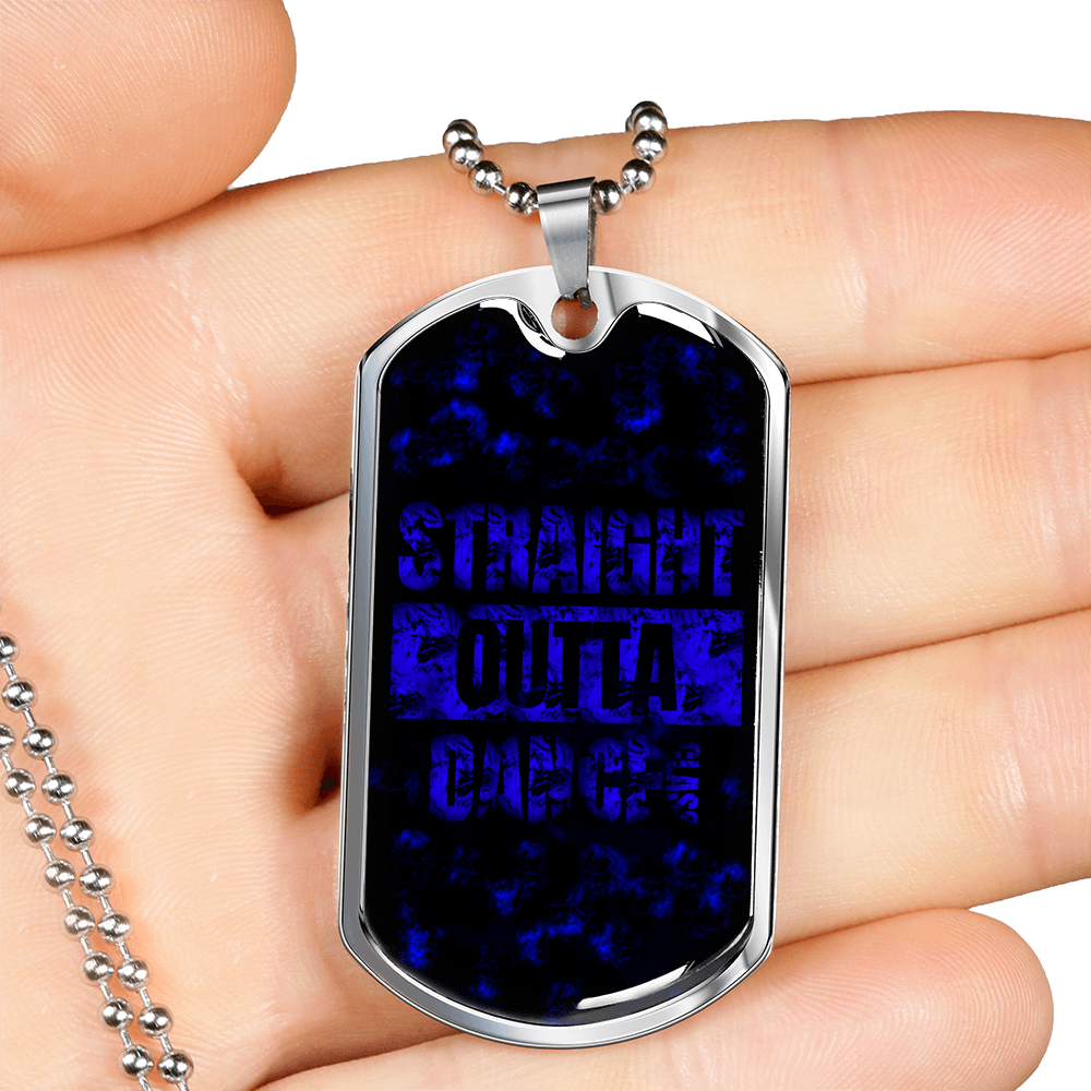 Loyalty Vibes Dance Swag Dog Tag Necklace