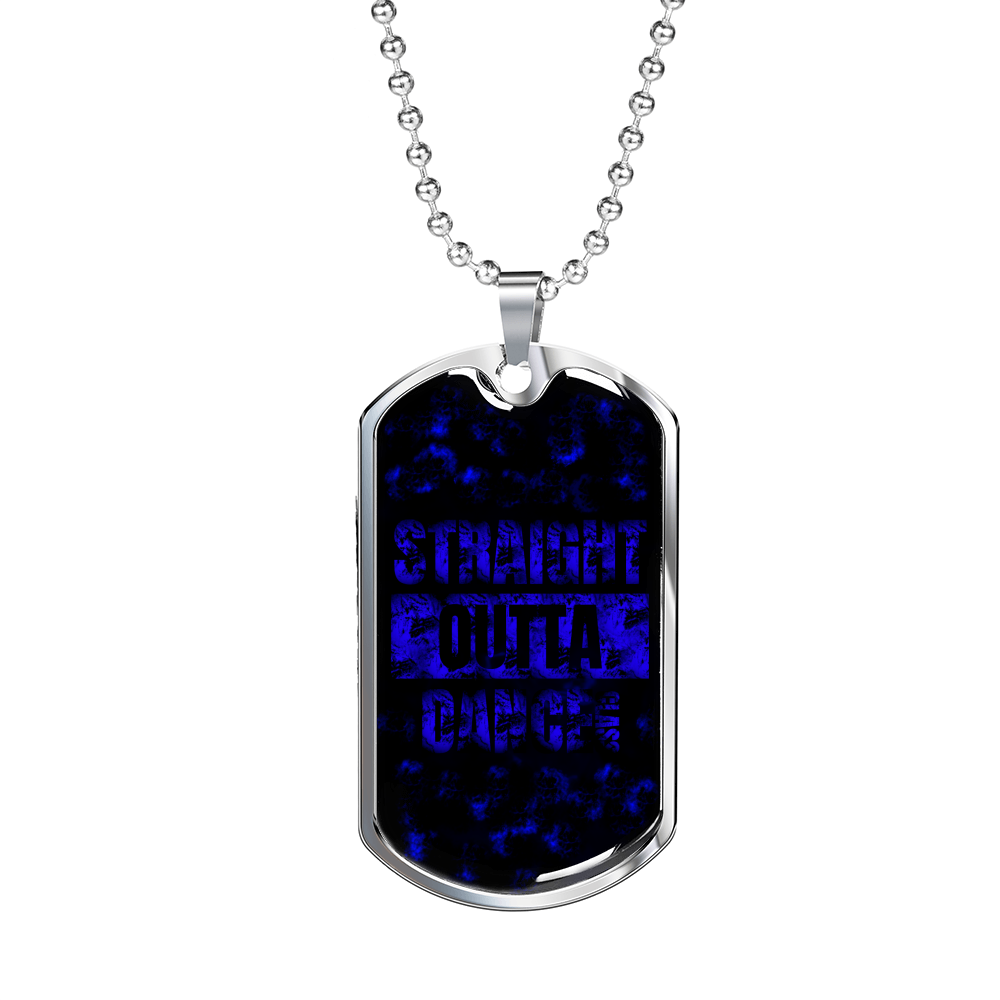 Dance Swag Dog Tag Necklace Military Chain (Silver) No - Loyalty Vibes