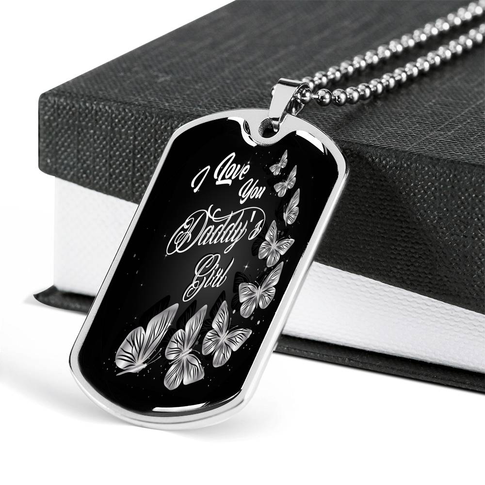 Daddy's Girl Dog Tag Necklace - Loyalty Vibes