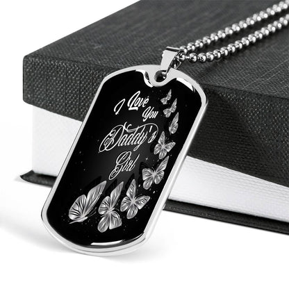 Daddy's Girl Dog Tag Necklace - Loyalty Vibes