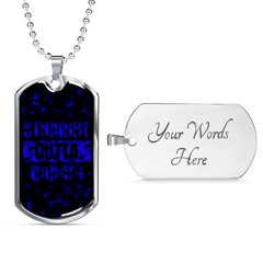 Dance Swag Dog Tag Necklace Military Chain (Silver) Yes - Loyalty Vibes