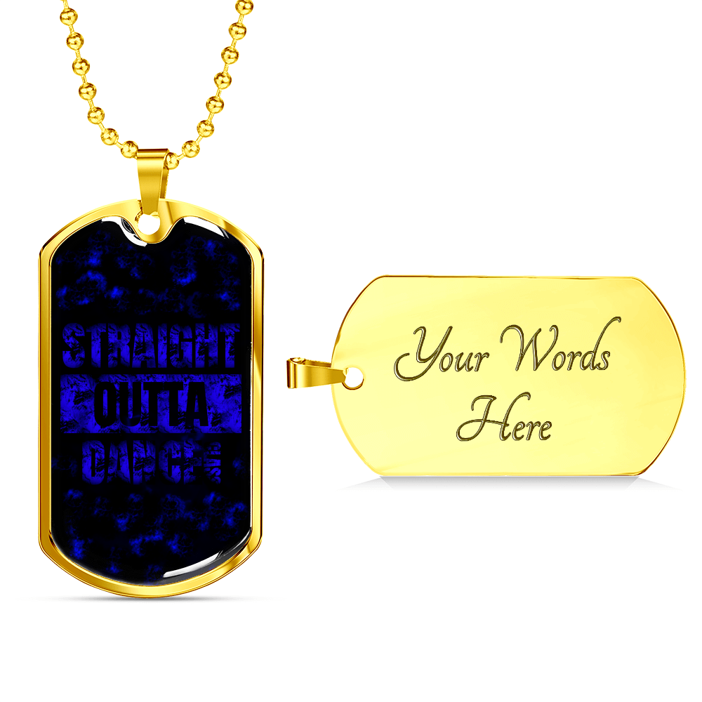 Loyalty Vibes Dance Swag Dog Tag Necklace Military Chain (Gold) Yes
