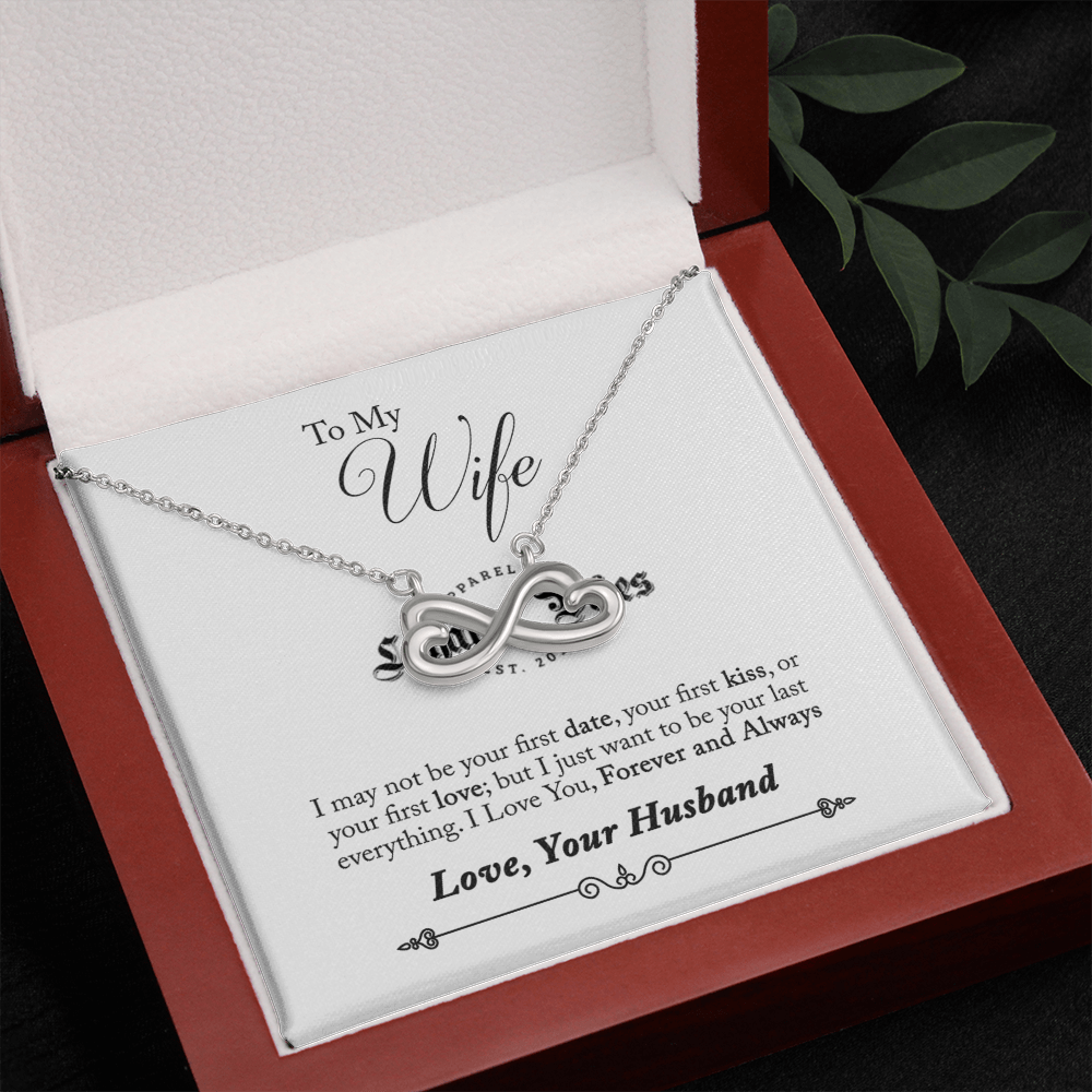 You Are My Infinity Necklace - 14k White Gold Finish Luxury Box - Loyalty Vibes