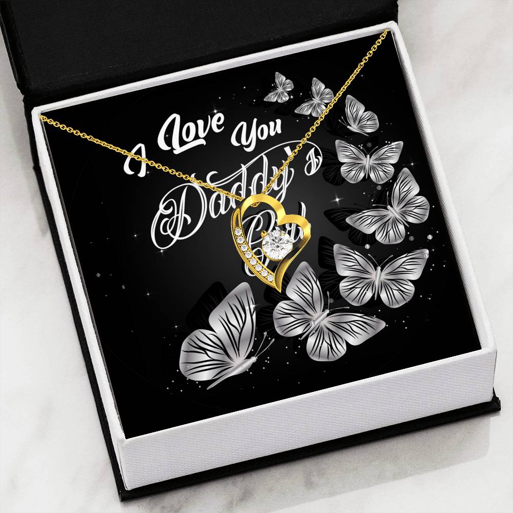 Loyalty Vibes Daddy's Girl Heart Necklace
