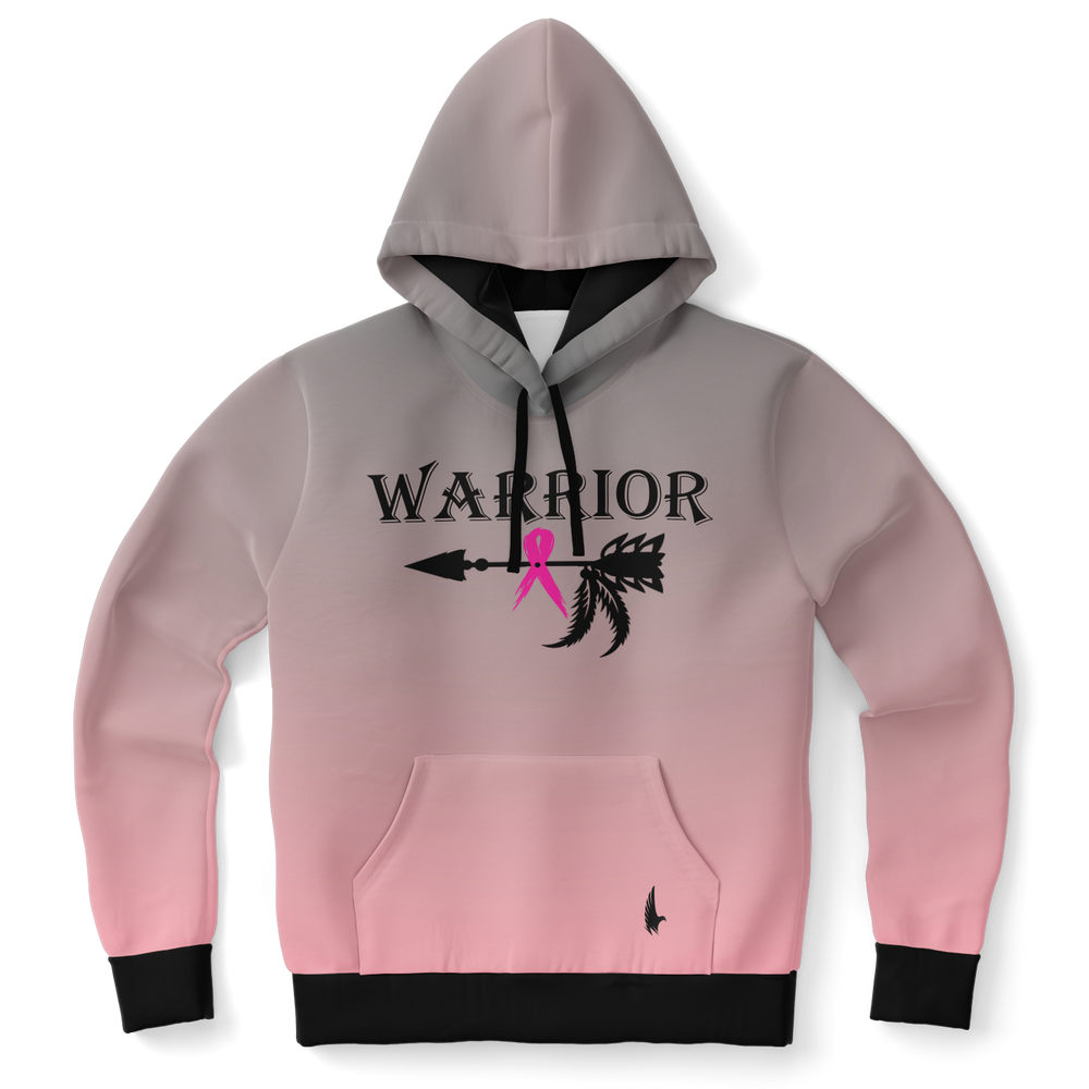 Breast Cancer Awareness Warrior Hoodie Black - Loyalty Vibes