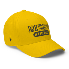 Biden Strong Fitted Hat Gold/Black Fitted - Loyalty Vibes