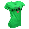 Blessed Libra V-Neck Tee Green Women's - Loyalty Vibes
