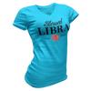 Blessed Libra V-Neck Tee Sky Blue Women's - Loyalty Vibes