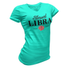 Blessed Libra V-Neck Tee Teal Women's - Loyalty Vibes
