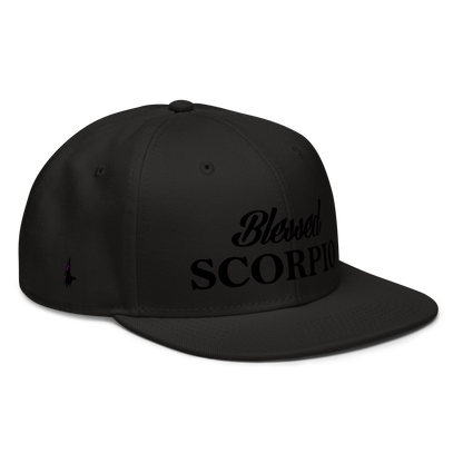 Loyalty Vibes Loyalty Vibes Blessed Scorpio Snapback Hat Black Black OS