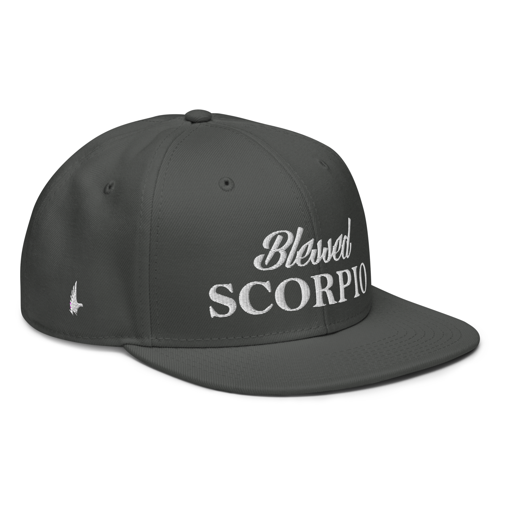 Loyalty Vibes Loyalty Vibes Blessed Scorpio Snapback Hat Charcoal Grey OS
