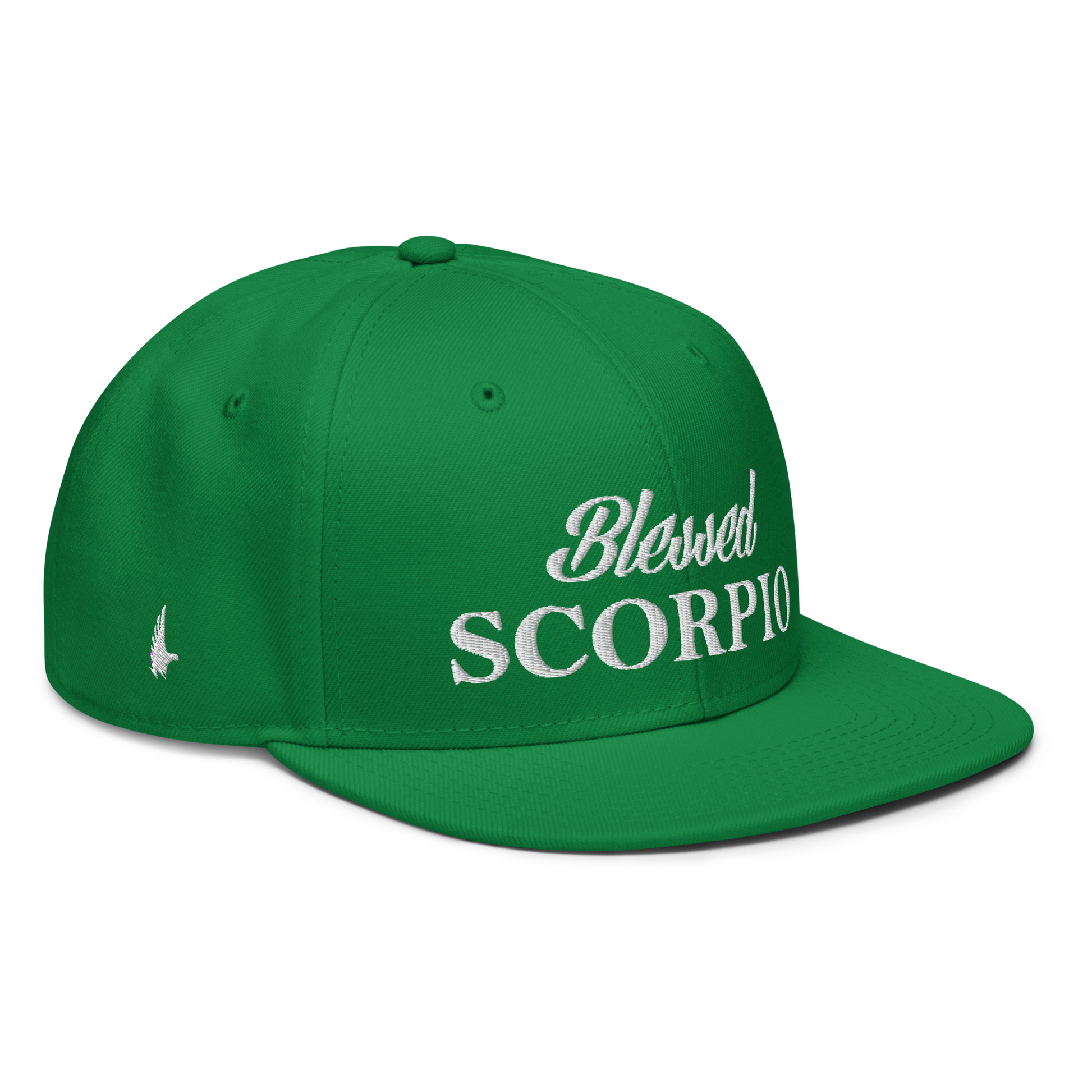Loyalty Vibes Loyalty Vibes Blessed Scorpio Snapback Hat Green OS