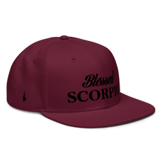 Blessed Scorpio Snapback Hat Maroon/Black OS - Loyalty Vibes