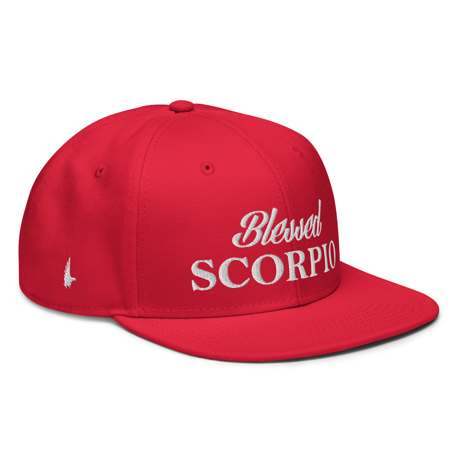 Loyalty Vibes Loyalty Vibes Blessed Scorpio Snapback Hat Red OS