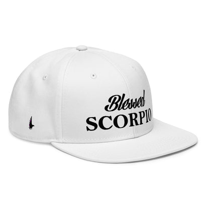 Loyalty Vibes Loyalty Vibes Blessed Scorpio Snapback Hat White OS