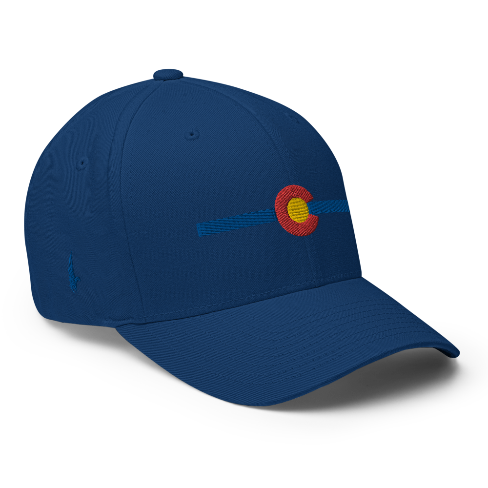 Classic Colorado Fitted Hat Blue - Loyalty Vibes