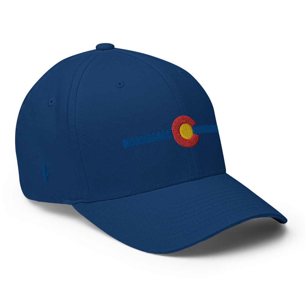 Classic Colorado Fitted Hat Blue Blue - Loyalty Vibes